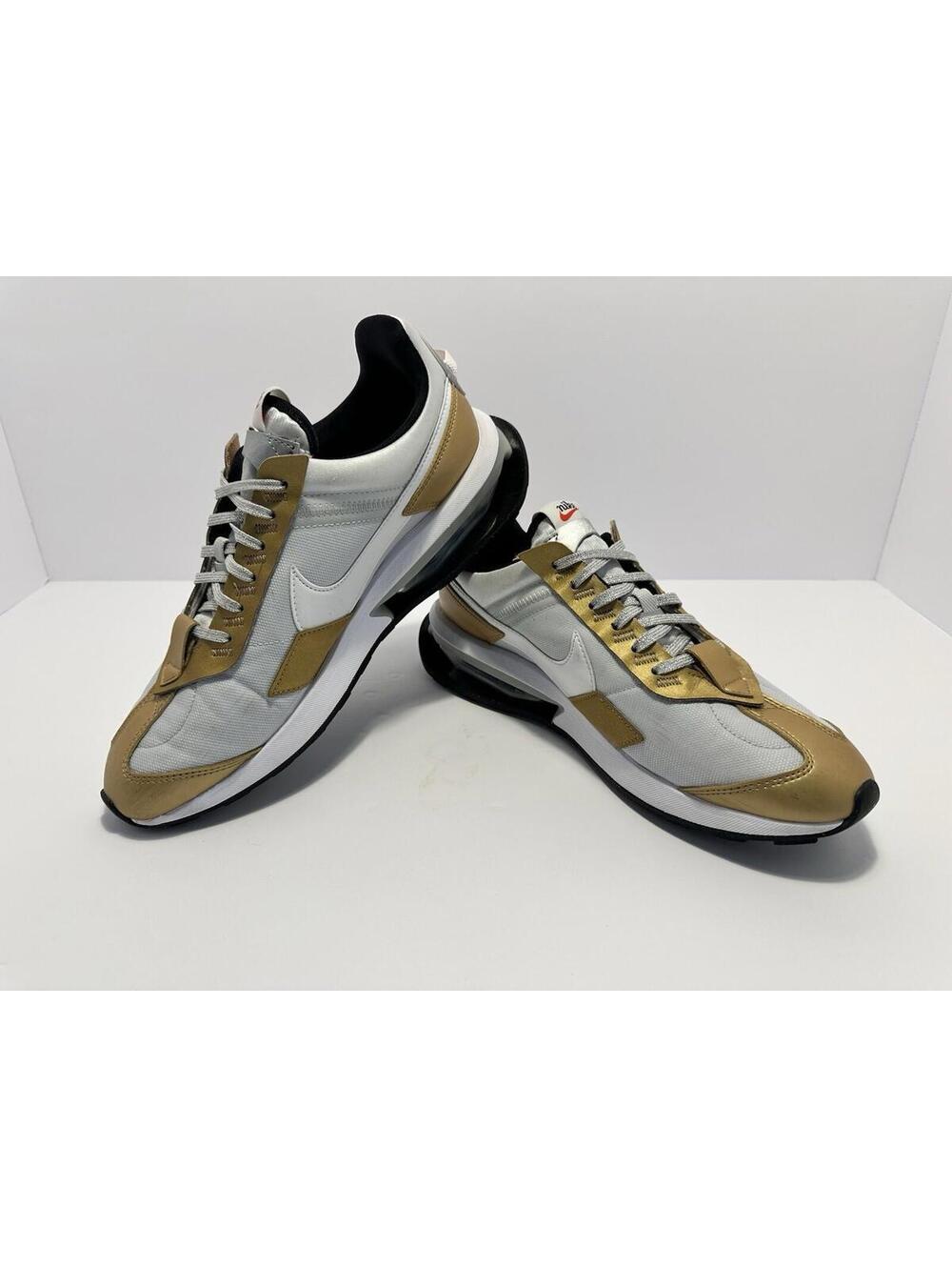 Nike Air Max Pre-Day Pure Platinum Size 10.5 Gold Silver Metallic Womens Shoes